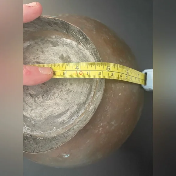 FABULOUS VINTAGE MIDDLE EASTERN TINNED 8” COPPER BOWL - Picture 13 of 14